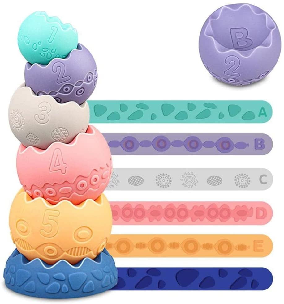 Montessori Stacking Balls - 6pcs