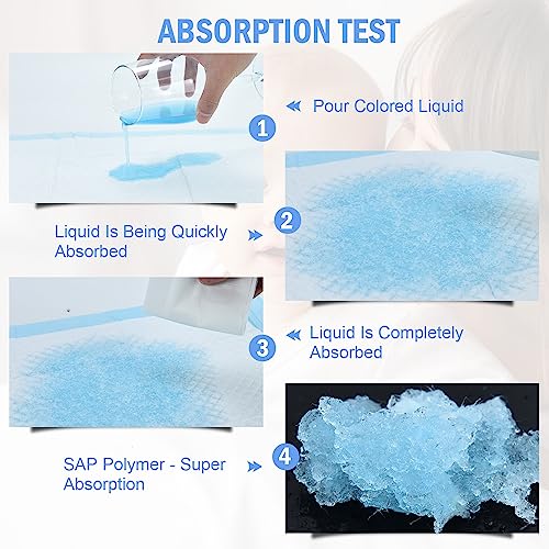 100 pack waterproof diaper changing pads for babies