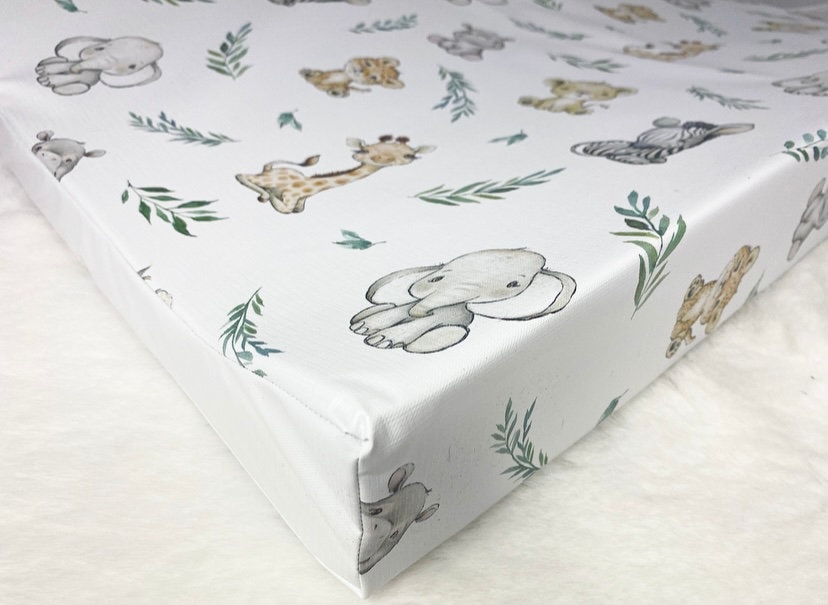 Jungle Safari Changing Mat with Animal Prints
