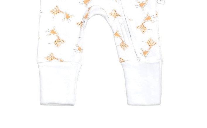 Organic Giraffe Baby Pajama Set