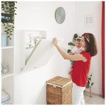 Badabulle Wall Mounted Changing Table with Mat and Storage