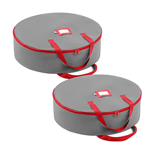 Premium Christmas Wreath Storage Bag - Set of 2