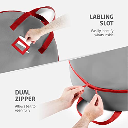 Premium Christmas Wreath Storage Bag - Set of 2