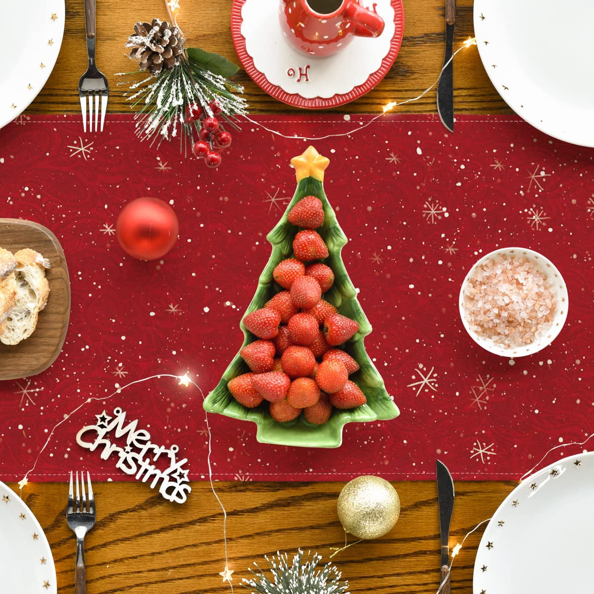 Merry Christmas Nutcracker Table Runner