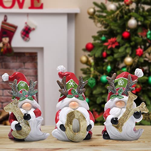 Handmade Christmas Gnome Trio Figurines