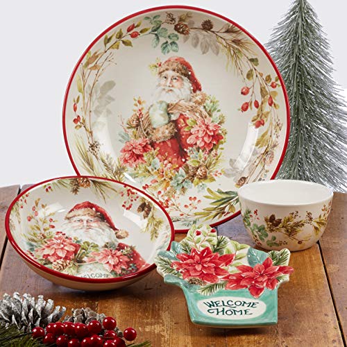 Certified International Christmas Story Rectangular Platter, Multicolored