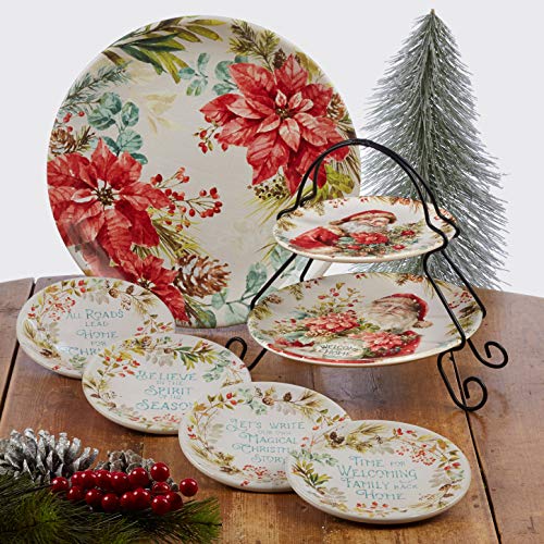 Certified International Christmas Story Rectangular Platter, Multicolored