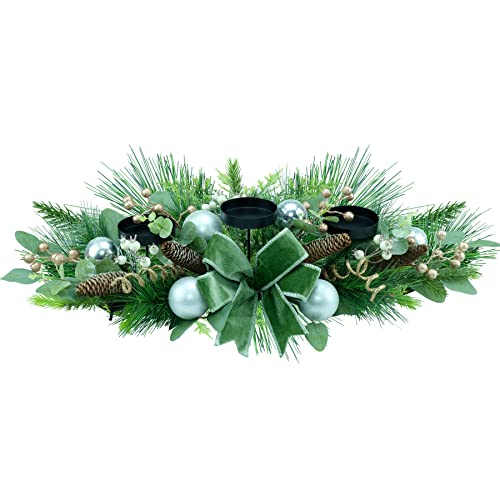 28" Triple Candle Holder for Christmas Decoration