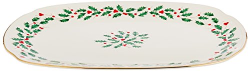 Lenox 830143 Holiday Serving Platter, Red & Green, 4.05 LB