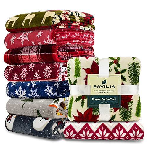 Grey Snowman Christmas Fleece Throw Blanket
