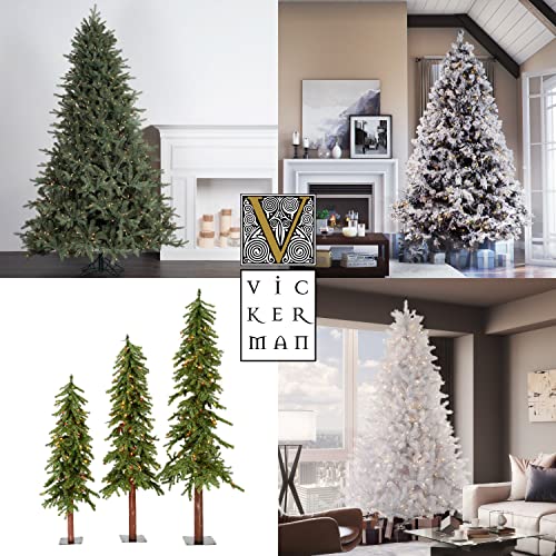 8' Shawnee Fir Artificial Christmas Tree - Natural Wood Trunks