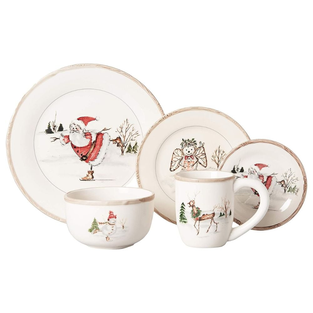 Christmas Twig Dinnerware Set, 20 Piece