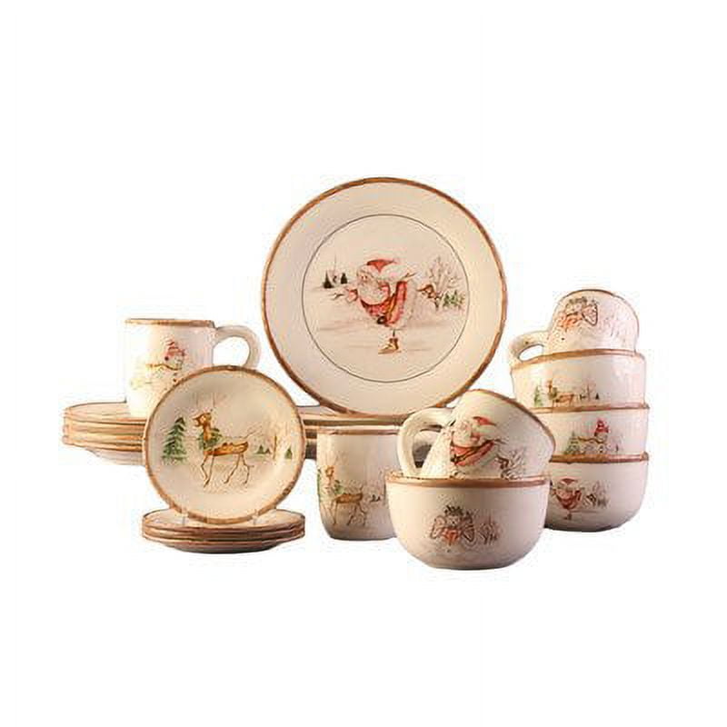 Christmas Twig Dinnerware Set, 20 Piece