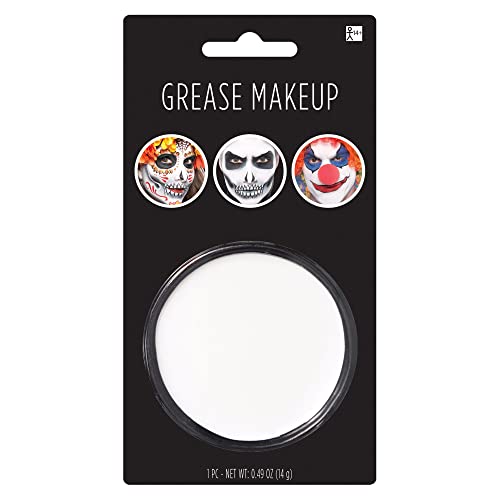 White Face Paint Style Grease Makeup Kit, 6.5" x 3.5"