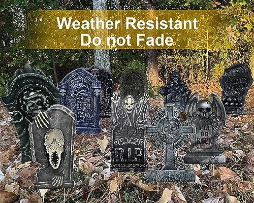 10 Halloween Tombstone Yard Decorations by GameXcel