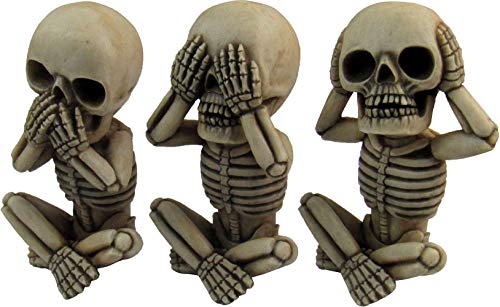 Morbid Mini Skeleton Figurines Set (Halloween Decor)