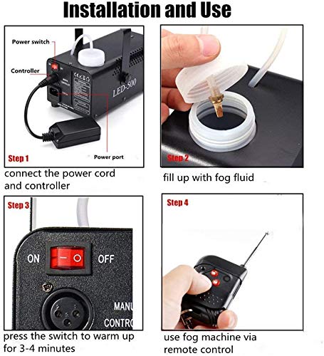 RGB Fog Machine with Wireless Control for Halloween