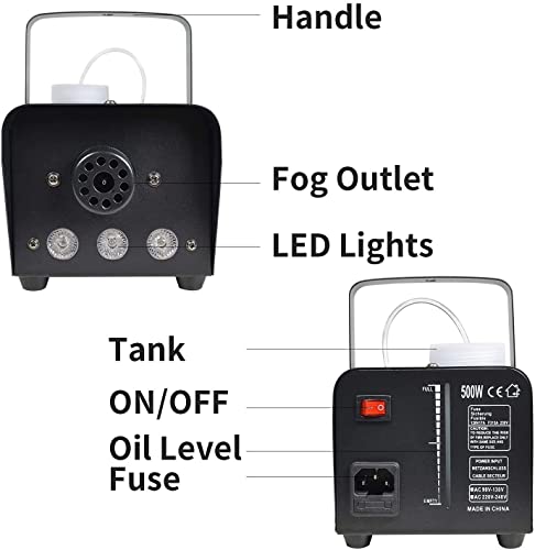 RGB Fog Machine with Wireless Control for Halloween
