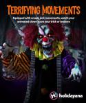 5ft 9in Animatronic Evil Clown - Halloween Decoration