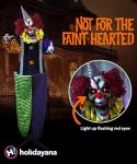 5ft 9in Animatronic Evil Clown - Halloween Decoration