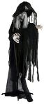 Talking Witch Prop with Rotating Body for Halloween