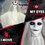 Animated Moaning Skeleton Bride Halloween Prop