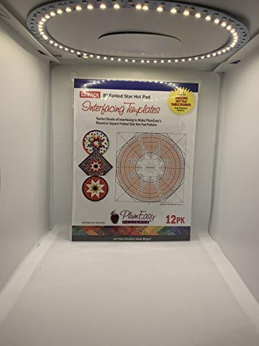 Quilting Essential: 12 Pack Folded Star Hot Pad Templates