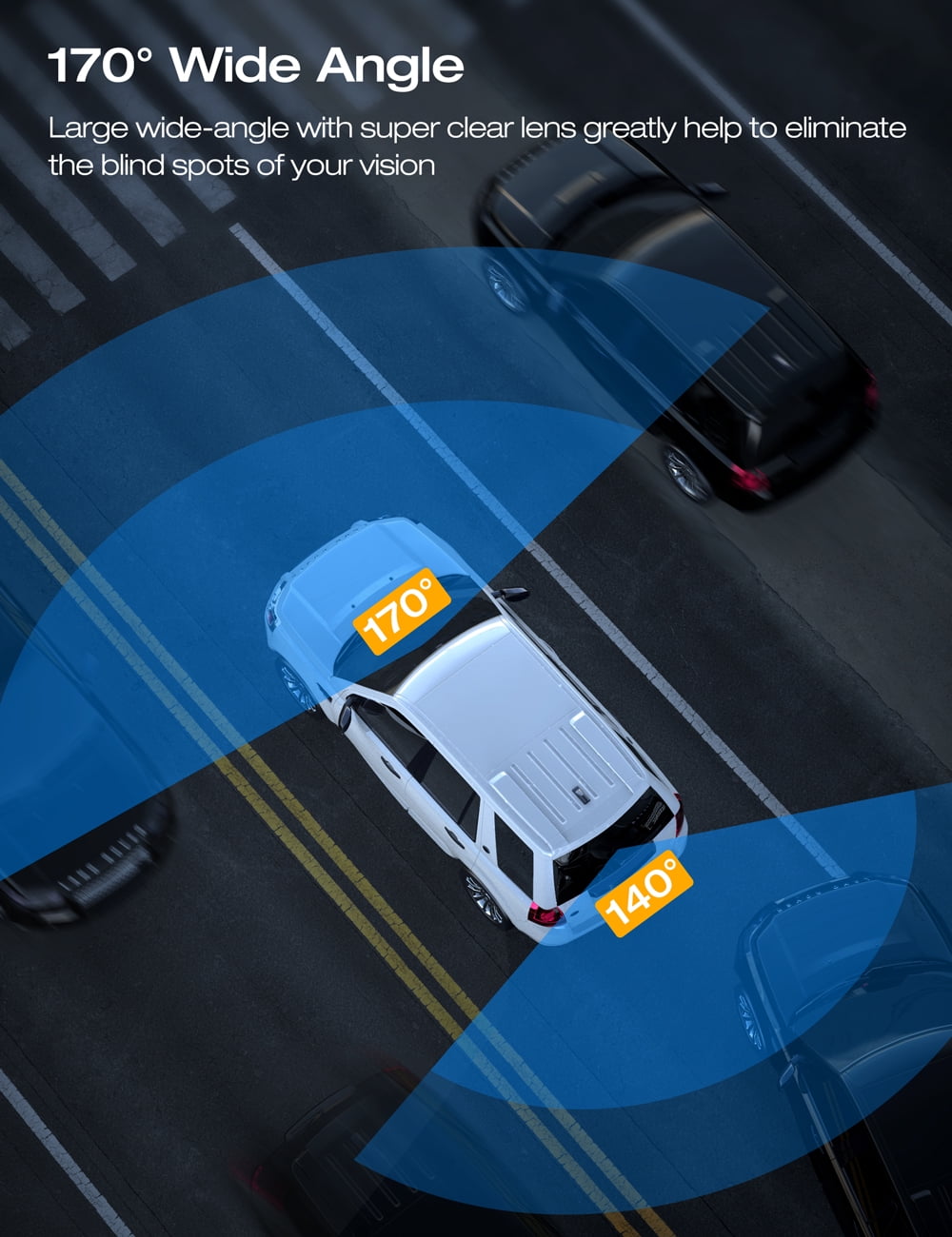 Toguard 4K Dual Dash Camera with LCD Screen