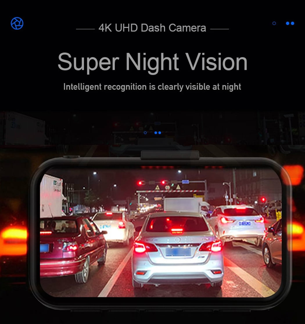 Toguard 4K Dual Dash Camera with LCD Screen