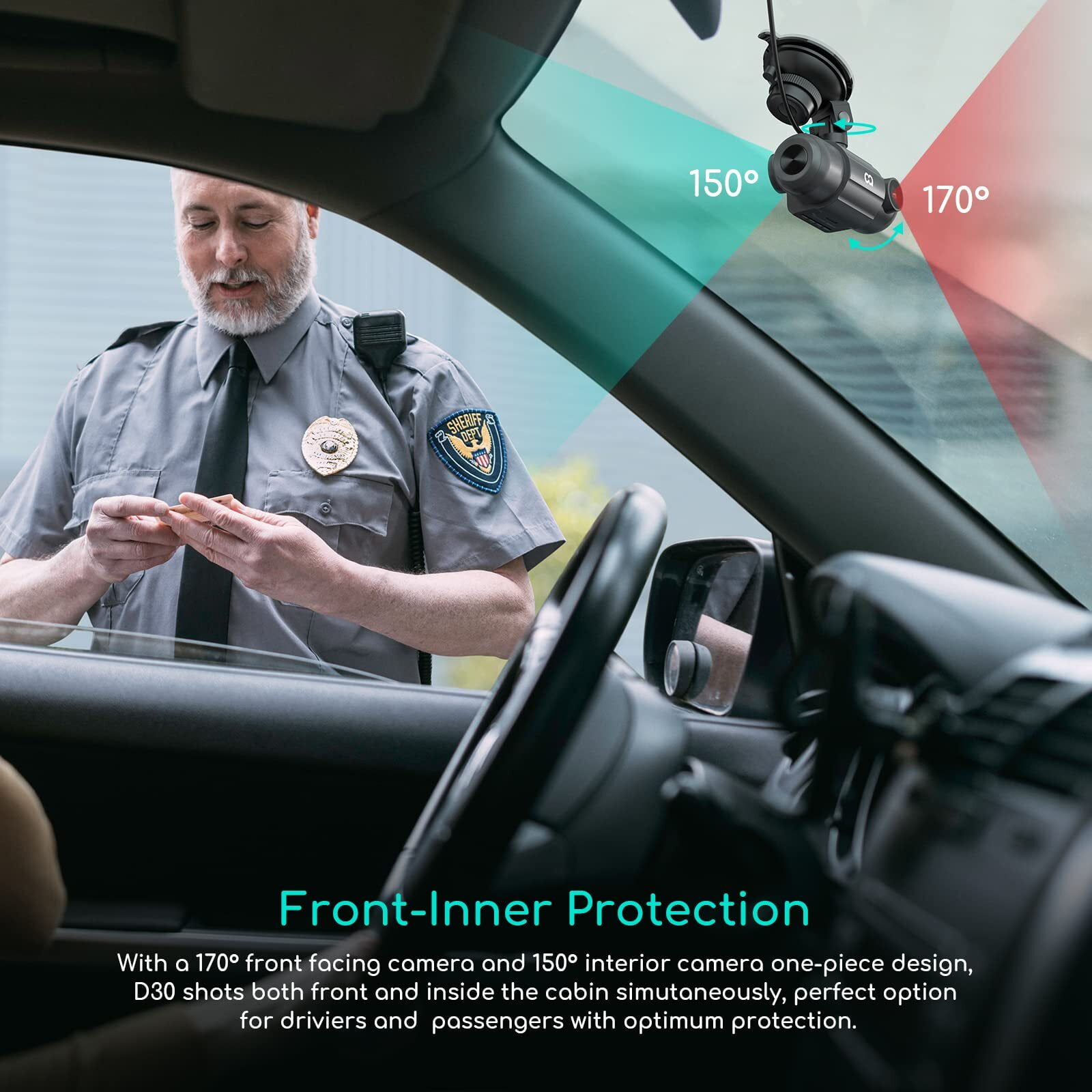 2.5K WiFi Dual Dash Cam with GPS & Speed