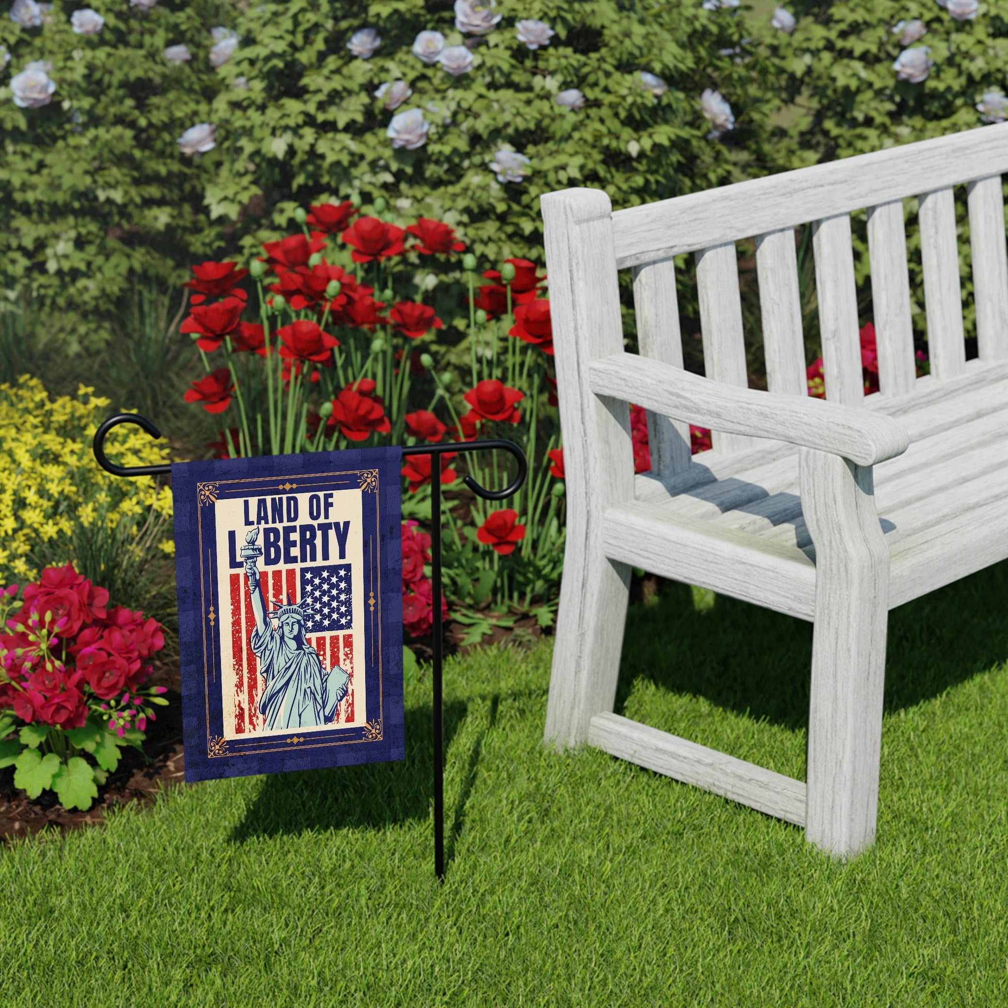 Patriotic Garden Flag for 4th of July