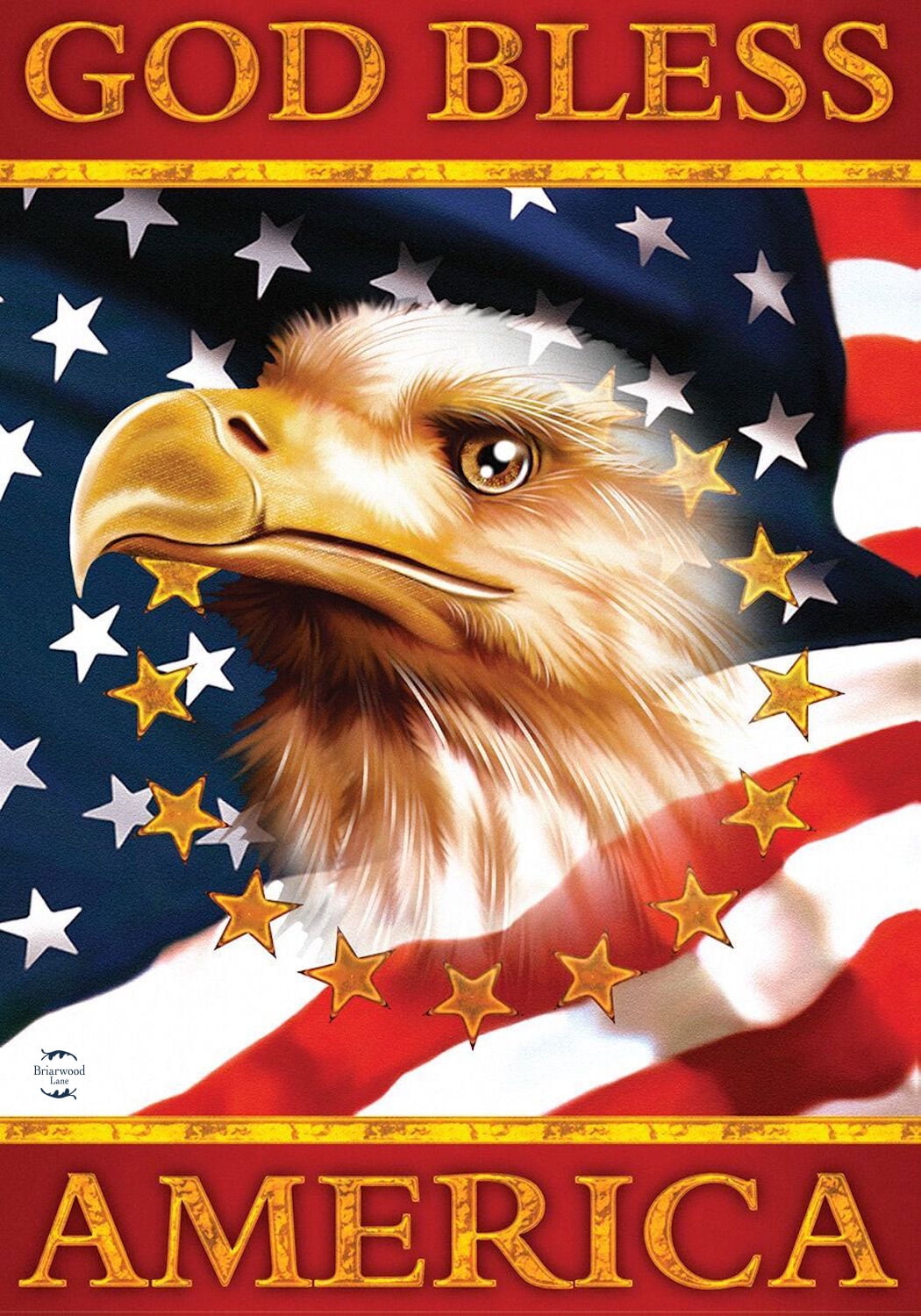 Patriotic Eagle Garden Flag - 4th of July