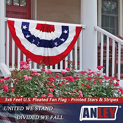 USA Patriotic Fan Flag - 3x6 Feet