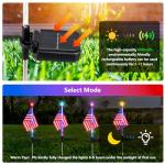 American Flag Solar Garden Lights for Independence Day