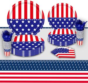 24-Person American Patriotic Party Supply Set