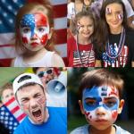 Patriotic Sports and Cosplay Facepaint Kit