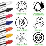 Patriotic Sports and Cosplay Facepaint Kit