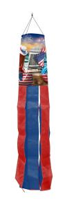 Patriotic Beachfront Fireworks Windsock - 40"L