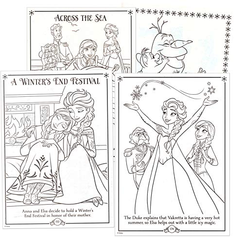 Frozen Coloring Book Set with Stickers and Door Hanger