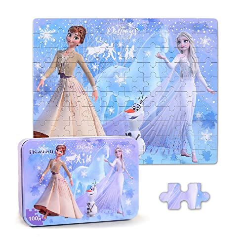 100-Piece Frozen Jigsaw Puzzle - Anna and Elsa
