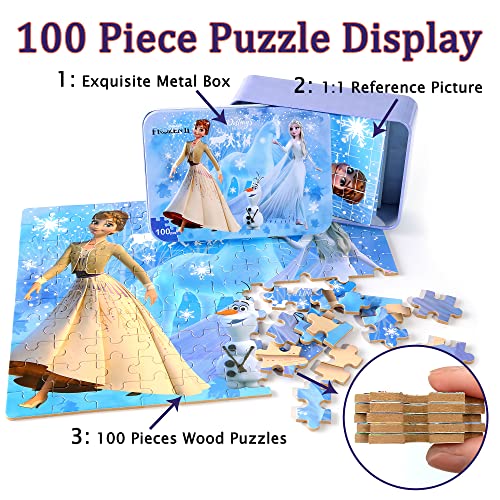 100-Piece Frozen Jigsaw Puzzle - Anna and Elsa
