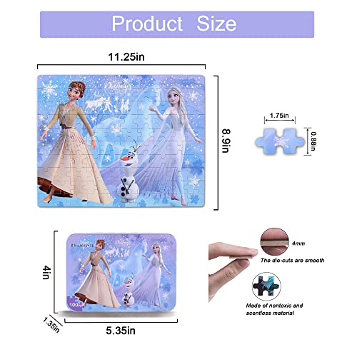 100-Piece Frozen Jigsaw Puzzle - Anna and Elsa
