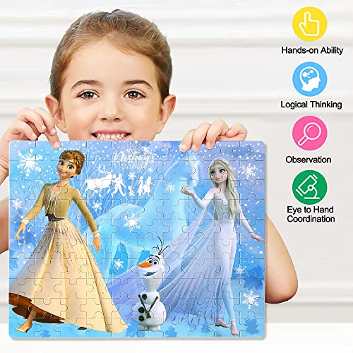 100-Piece Frozen Jigsaw Puzzle - Anna and Elsa