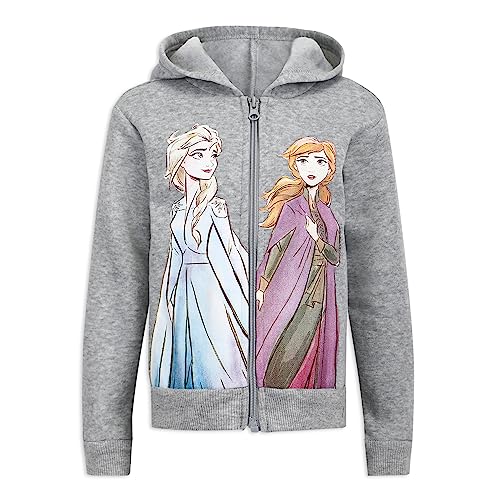 Disney Frozen Girls Set - T-Shirt, Hoodie, Leggings (White/Grey/Navy/Blue)