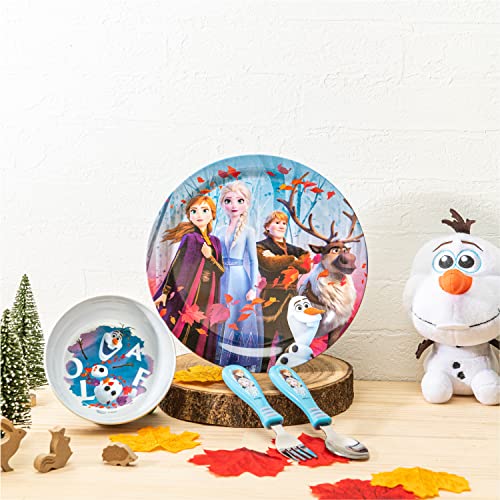 Disney Frozen 2 5-Piece Dinnerware Set - Kid-Friendly