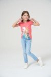 Disney Frozen Little Girls T-Shirt Pack, Off White/Turq/Coral