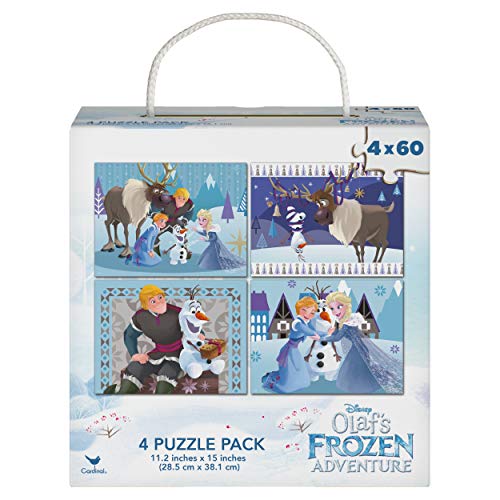 Disney Frozen 60-Piece Puzzles, 4-Pack