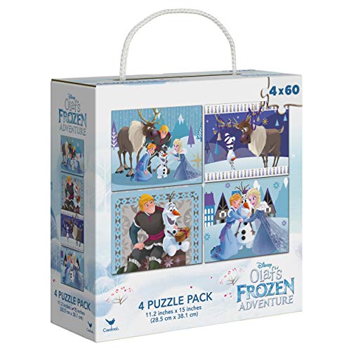 Disney Frozen 60-Piece Puzzles, 4-Pack