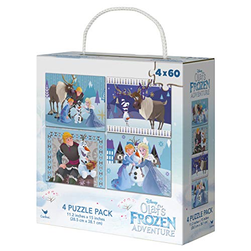 Disney Frozen 60-Piece Puzzles, 4-Pack