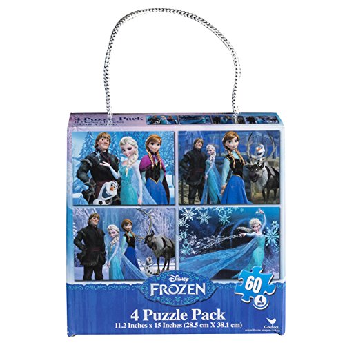Disney Frozen 60-Piece Puzzles, 4-Pack